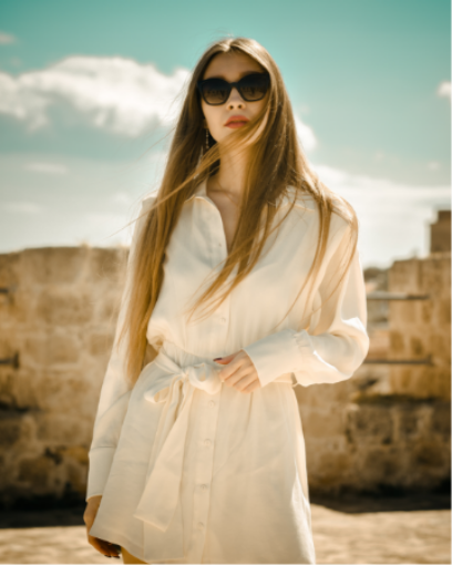 Picture of woman long shirt 